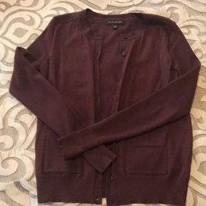 BANANA REPUBLIC maroon cardigan